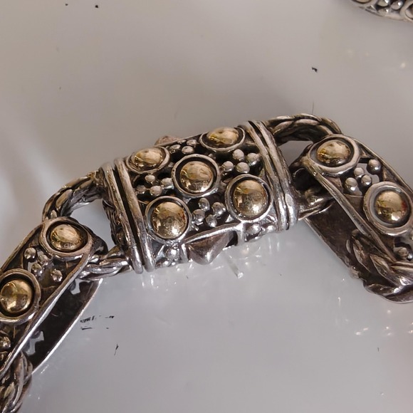 Vintage $2700 John Hardy RARE SS 18K Gold red natural corals necklace. - Picture 10 of 10